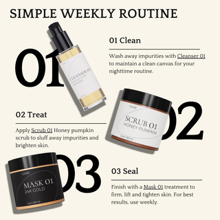 Luxury botanical honey pumpkin scrub that resurfaces skin and reduces fine lines