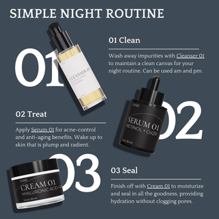 Serum 01 Retinol + CoQ10 by Same Skincare – glass dropper bottle