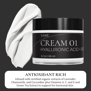 Cream 01:  Hyaluronic Acid + Retinol